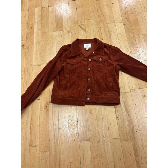 Forever 21 Rust Corduroy Button Up Lightweight Jacket - Picture 1 of 5